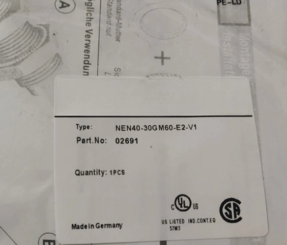 

Brand New Original NEN40-30GM60-E2-V1 NEN40-30GM60-E0-V1 NEN40-30GM60-E2 NEN40-30GM60-E0 Inductive Approach Meeting Fast Delivey
