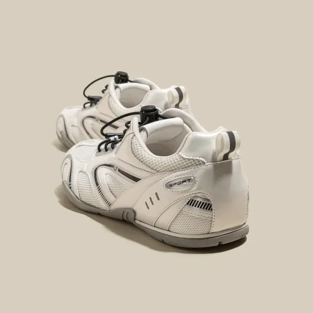 Women's Retro Racing Shoes: Spring/Summer Mesh Breathable “Forrest Gump” Training Shoes with Chunky Soles—Casual Athletic Shoes