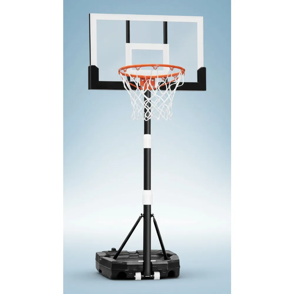 طوق كرة سلة للأطفال قابل للتعديل مقاس 29 بوصة، ارتفاع 3.2-7.2 قدم، لعب حمام السباحة والخارجي للأطفال والكبار #1