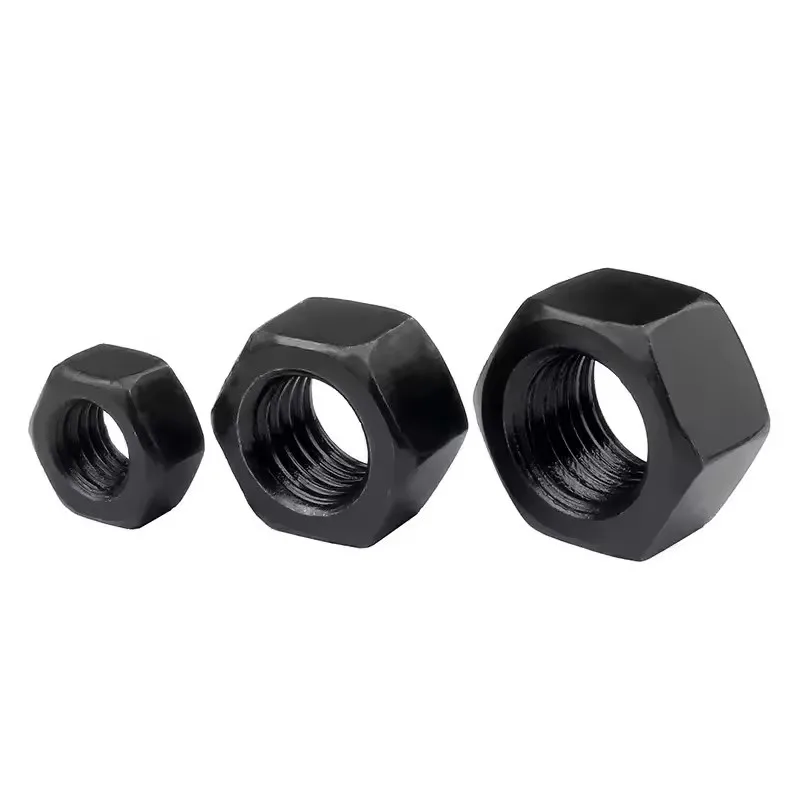 1/2/5/10/20/25/50 Black Grade 8.8 steel DIN934 Hex Hexagon Nut M1.4 M1.6 M2 M2.5 M3 M3.5 M4 M5 M6 M8 M10 M12 M14 M16 M18 M20 M24