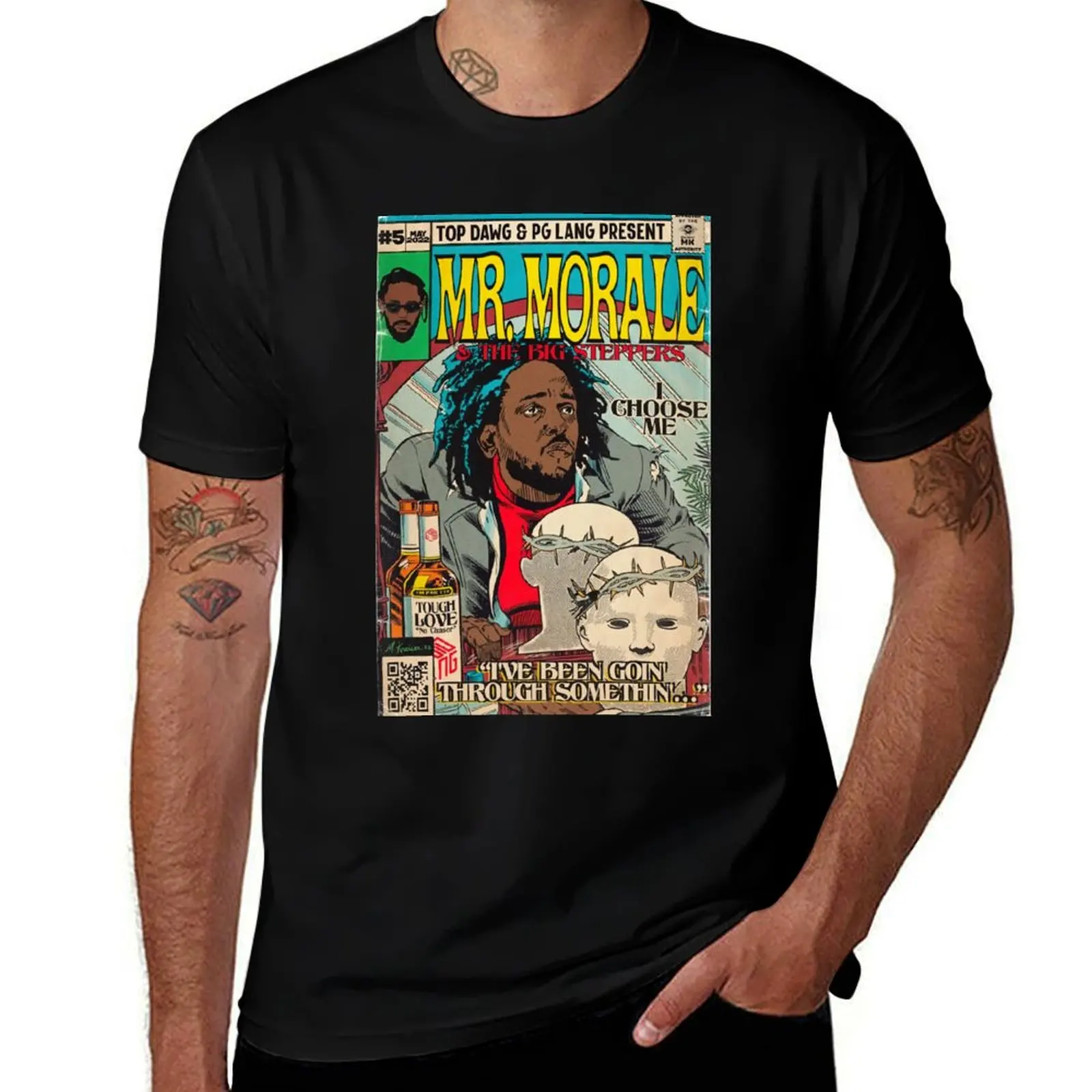 Mr.Morale And The Big Steppers Album I Choose Me I've Been Goin' Through Somethin' T-Shirt Casual Basic Short Sleeve T-Shirt