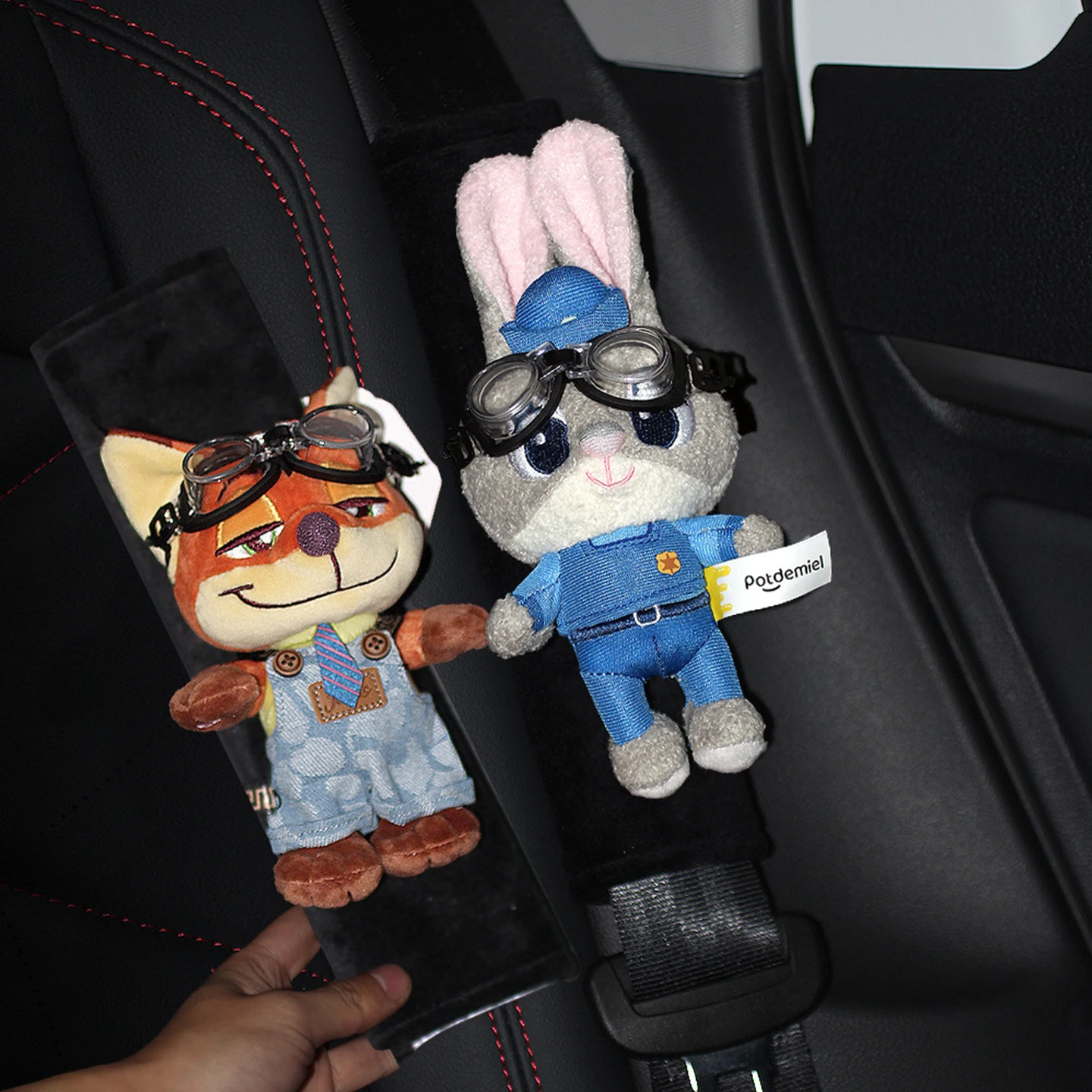 

Новый Nick Fox Crazy Animal City, плюшевые игрушки, автомобильный чехол на плечо, защитный чехол для ремня безопасности, подарок, плюшевые игрушки