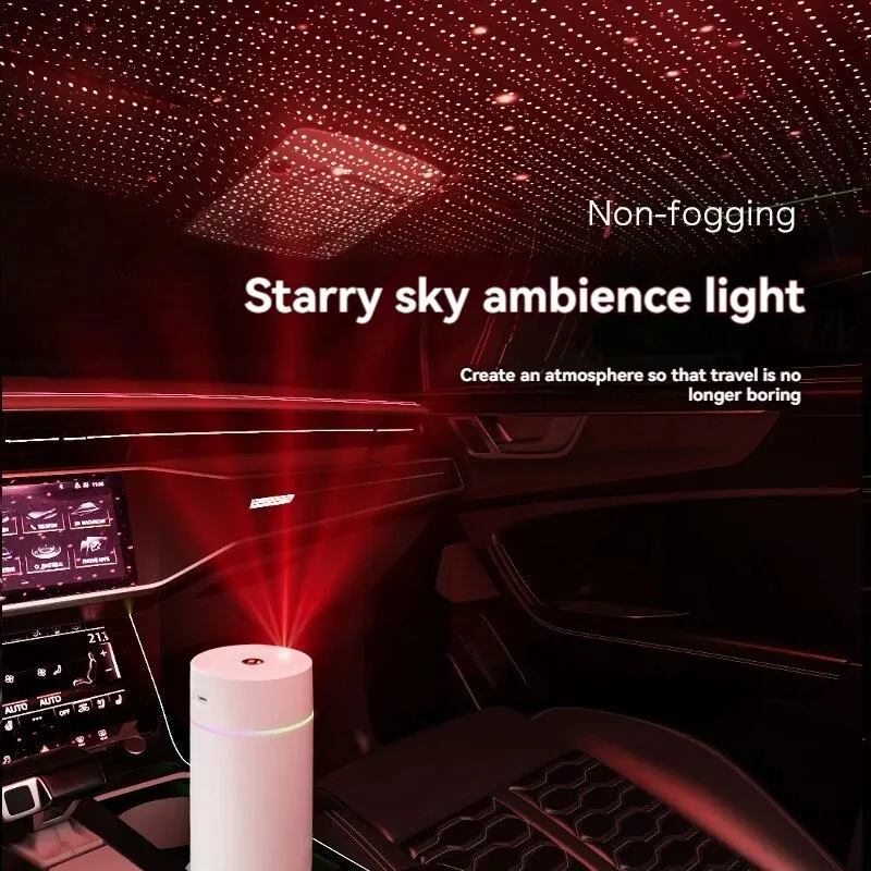 2023 New Creative Car Humidifier Starry Sky Atmosphere USB Small Aromatherapy Machine Office Air Mister