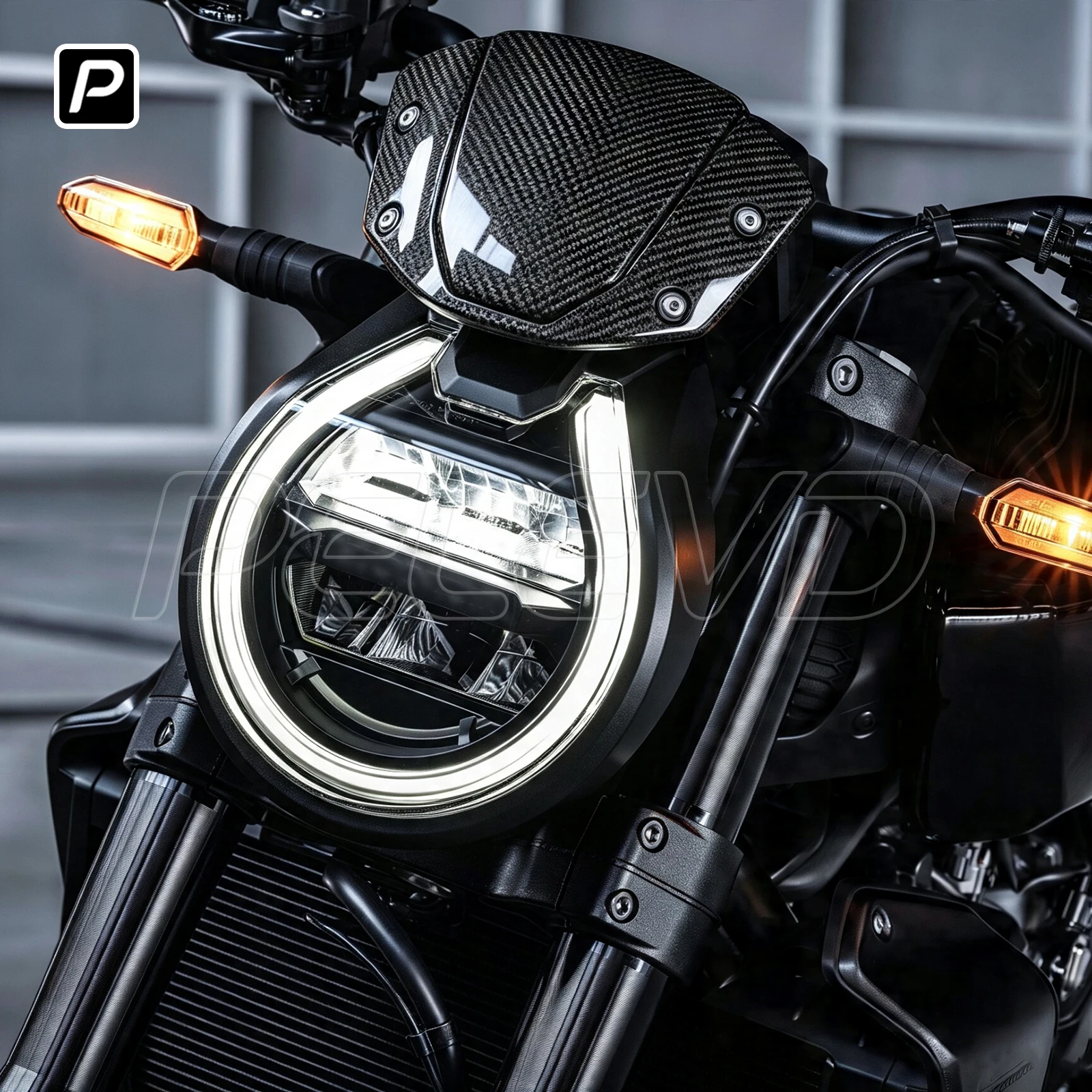 100% CARBON FIBER Windshield Instrument Cover Windscreen Protector Shell sunshade Guard Cover For HONDA CBR650 CB1000R CB300R view 2