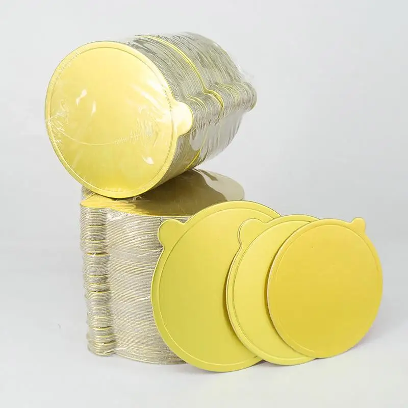 100pcs Gold Paper Cupcake Dessert Tray Cake Board Wedding Birthday Pastry Display Pad Decorating Tools