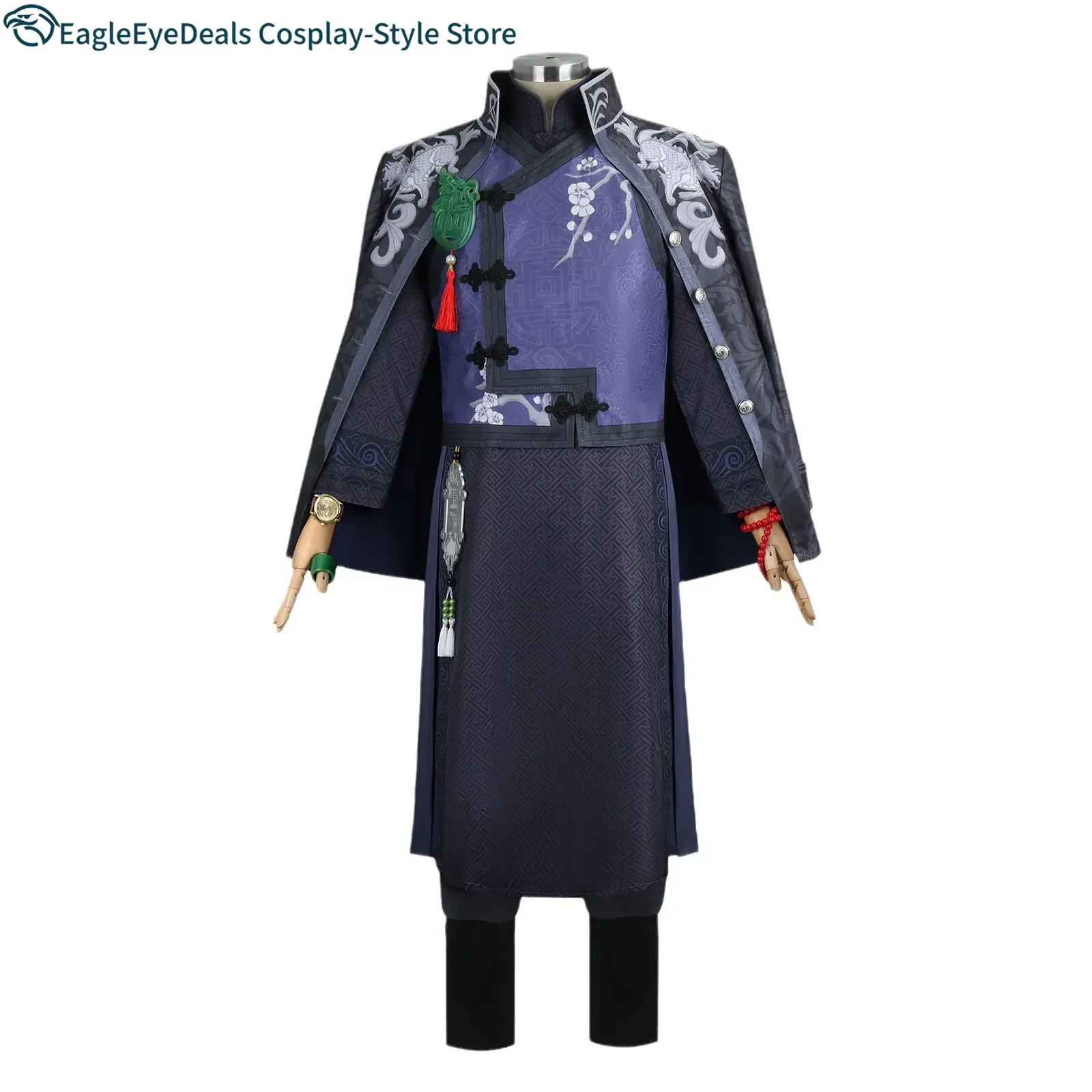 อะนิเมะนาย Xie คอสเพลย์ชุดวิกผมเกม Identity V Qilin Merchant Wu Chang ความจริงภายใต้ผู้หญิงผู้ชายคอสเพลย์-เครื่องแต่งกาย