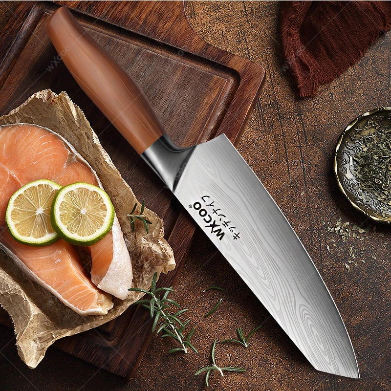 

WXCOO Stainless Steel Utility Knife Chef Cleaver Slicing Fish Vegetables Butcher Knife Cleaver Meat Knife Kitchen Knives tool