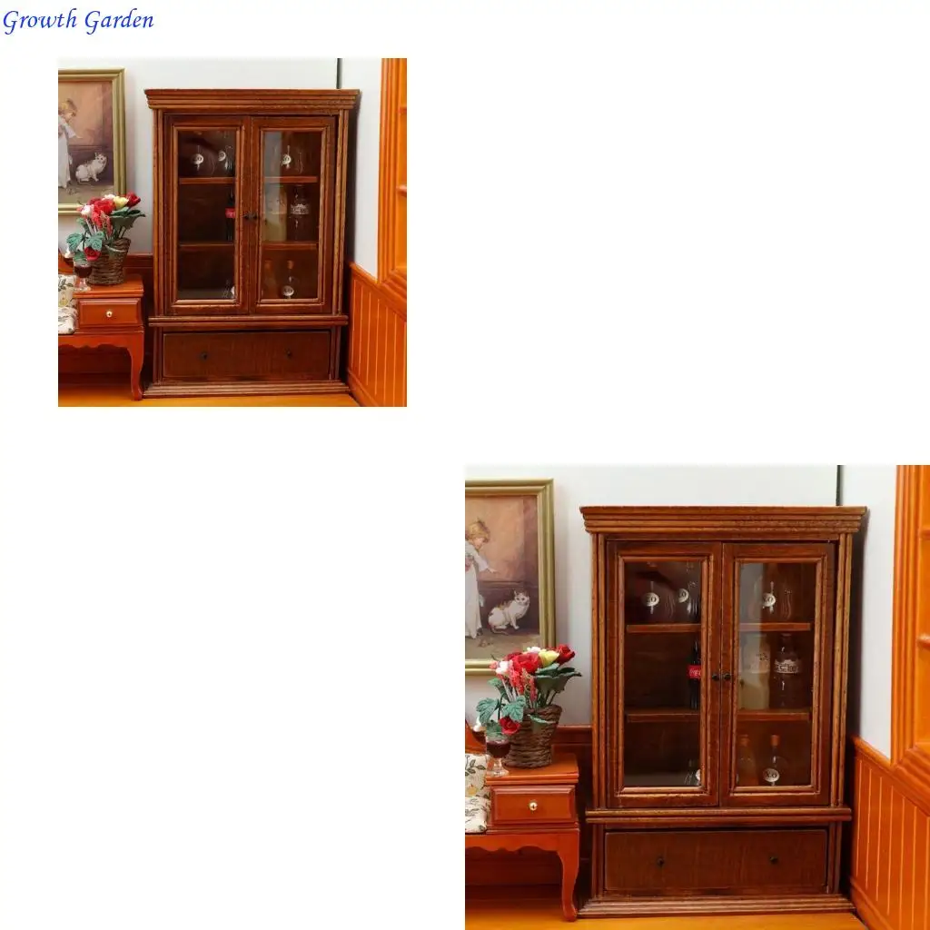 

Miniatures Bookcase Model Doll House Display Shelf Realistic Furniture E65D
