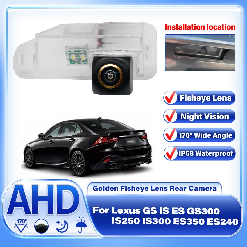 

1080P AHD Car Waterproof Night Vision reverse Rear View Reversing Backup Camera For Lexus GS IS ES GS300 IS250 IS300 ES350 ES240