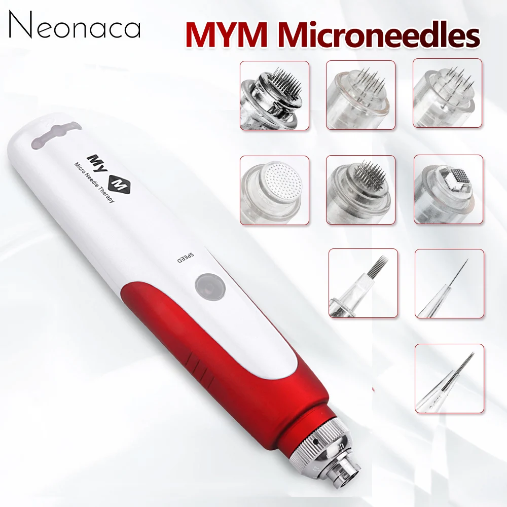 5 adet MYM Microneedles süngü İğneler kartuş için cilt bakım kalemi Nano/9/12/24/36/42 Pins Dr kalem mikro iğne yedek kafa damga