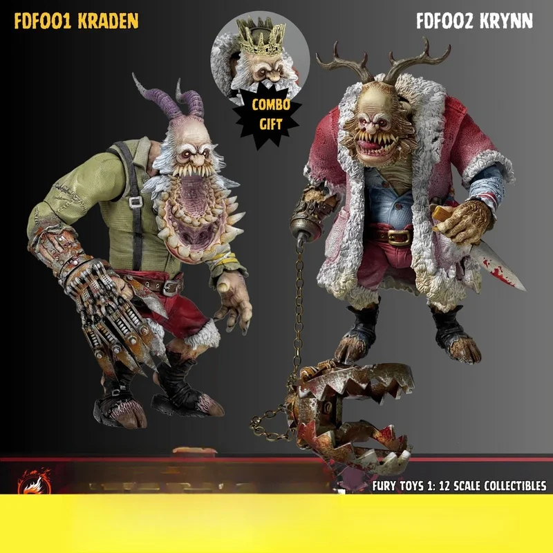 

Fury Toys Demon Santa Claus Demon Night Strange Tales 1/12 Action Figure Model Rage Studio Movable Toys Gifts Action Figure