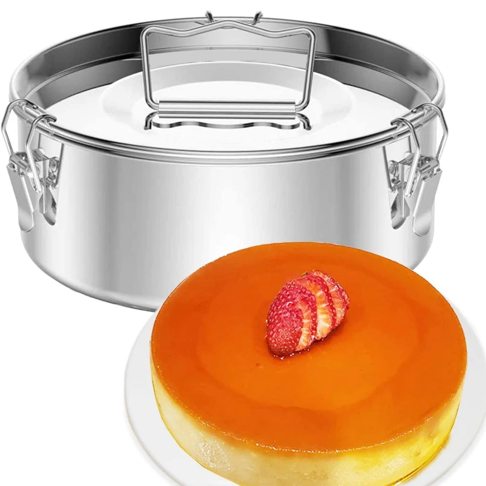 Stainless Steel Flan Mold 60 Oz Compatible with 6 Qt (3 Qt 8 Qt Avail) Mexican Design