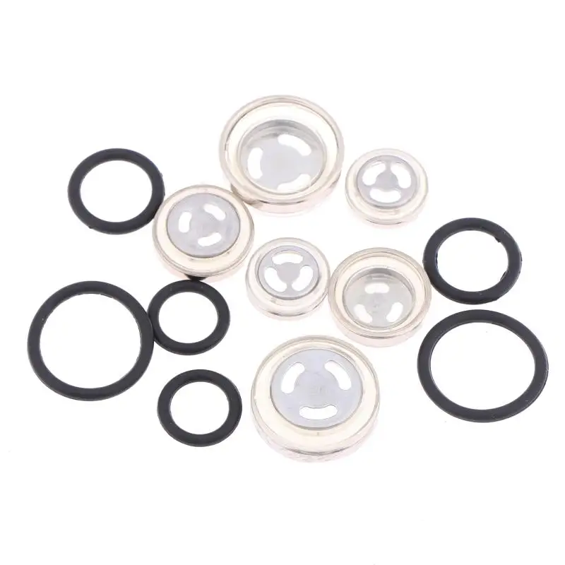 Motorcycle Brake Master Cylinder Sight Glass 10Pcs Oil Reservoir Window Repair Kit for Motorbike Hydraulic Maintenance Tasks