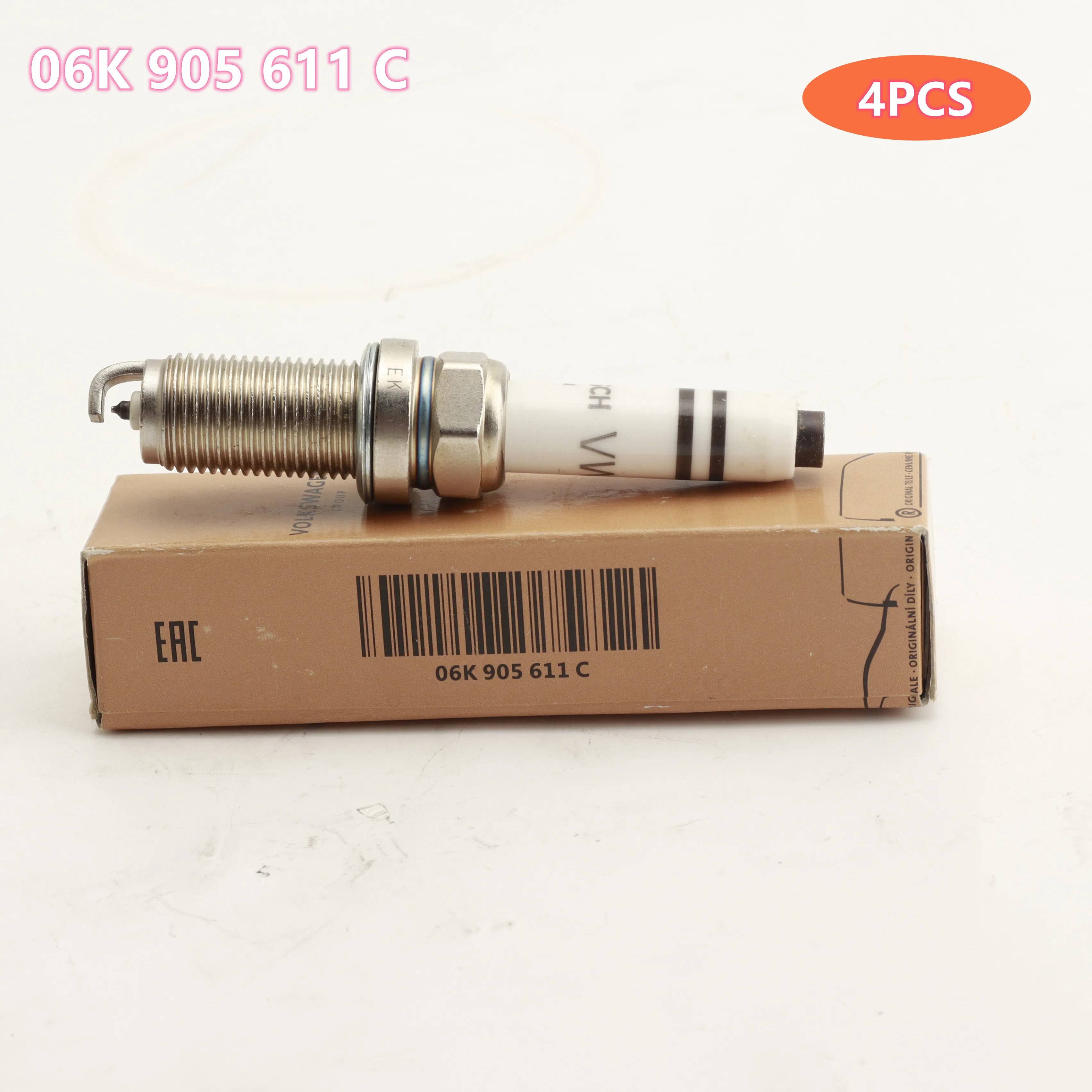 

4pcs 06K905611C fit 0241245673 Platinum Spark Plug for Audi A1 A3 A4 A5 A6 A7 Q5 S3 TT TTS for VW Beetle Sharan Passat Phaeton