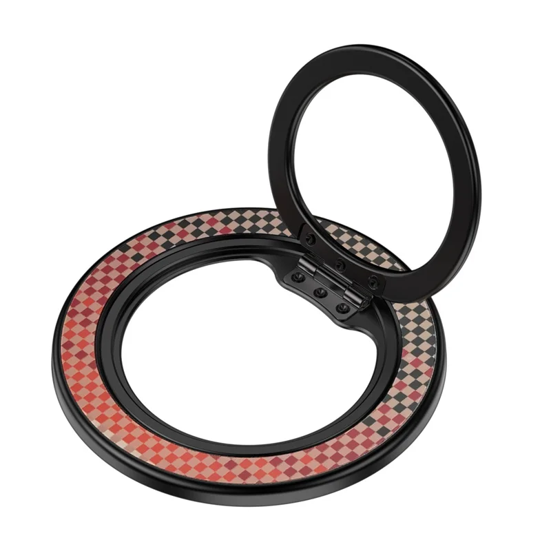 

For iPhone Samsung Xiaomi Huawei Series Metal Carbon Fiber Texture For Magsafe Magnetic Ring Holder Magnets Finger Grip Bracket