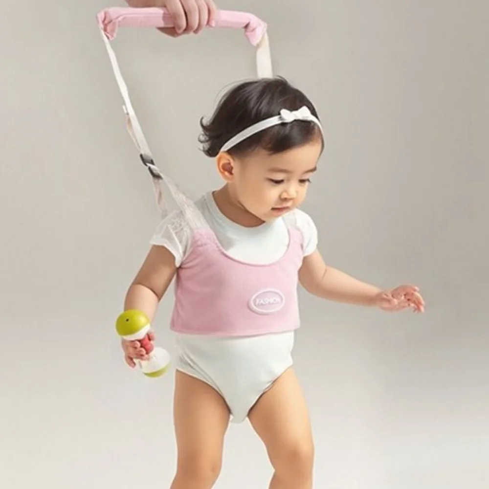 

Adjustable Baby Walker Belt Handheld Safety Infant Walking Harness Solid Color Multifunctional Walking Assistant Strap Reins