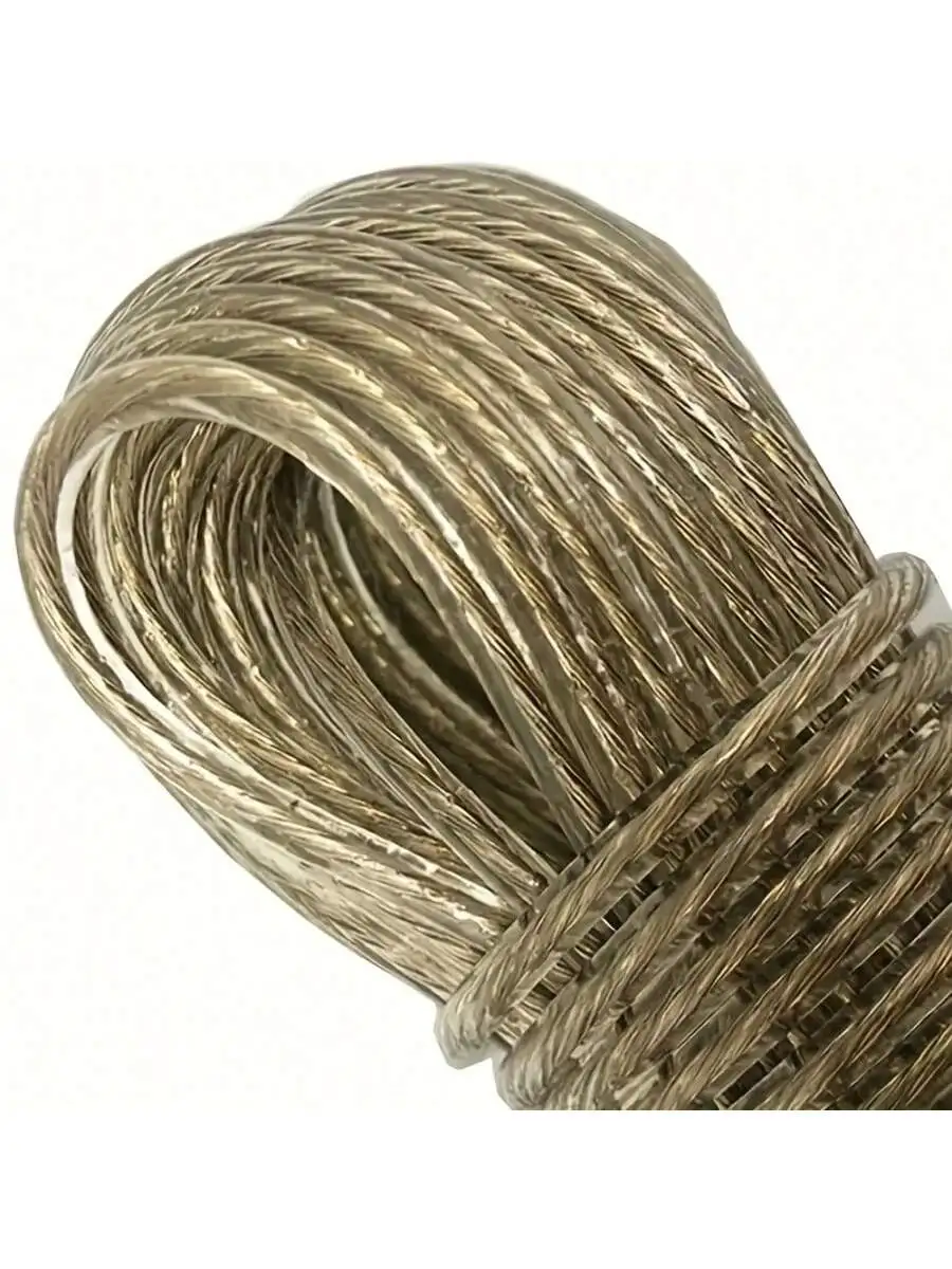 1Pc, 10/20/30m Steel Clothesline, Pvc Coated - Durable, Multifunctional, Easy to Clean, Indoor and Outdoor Use, Rust-Resistant and Wear-Resistant