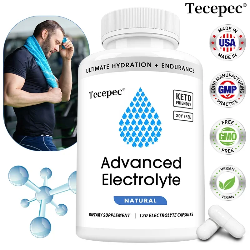 

Premium Electrolyte Capsules – Balanced Electrolytes for Hydration, Muscle, Ketosis, Endurance, Cellular Energy