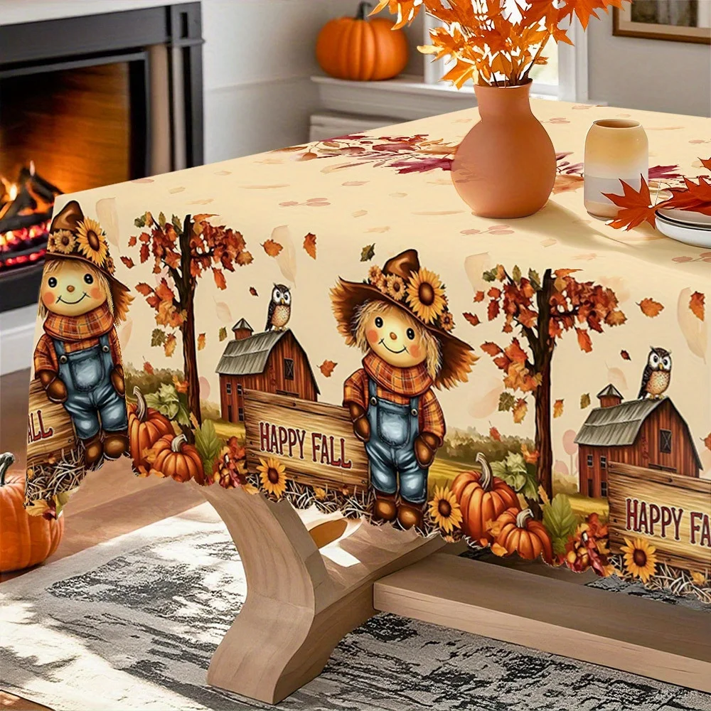Autumn, farm breeze, rural tablecloth, rice (close to white) traditional style, suitable for 13 scenarioszyc