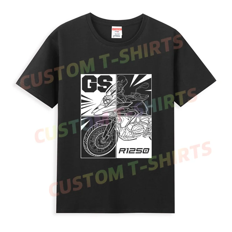 

2024 Men T Shirt Casual GS 1250 R 1250 GS Adventure Motorcycle Classic T-shirt Graphic Oversized Comfortable Streetwear S-3XL