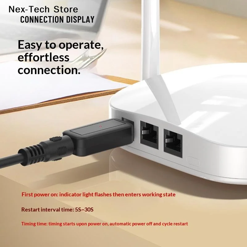 [NT]1/3/5Pcs DC WiFi Auto Reboot Router 24H Automatic Power Off Reset Tool 5.5x2.1mm Restart Control Line 5V-24V[NT]