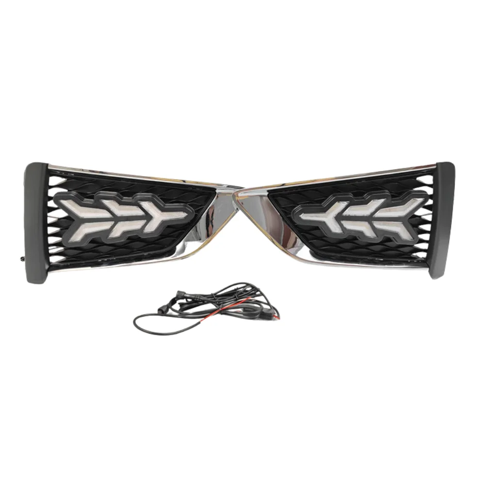 For MG MG3 2017-2018 Yellow White Blue Turning Signal Waterproof ABS 12V Car DRL LED Daytime Running Light Fog Frame Cover