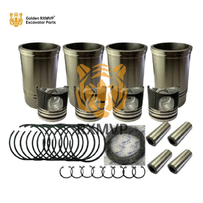 Overhaul Rebuild Piston Cylinder Liner Kit For YUNNEI YN33 YN33GBZ YN4100QB Diesel Engine Spare Parts