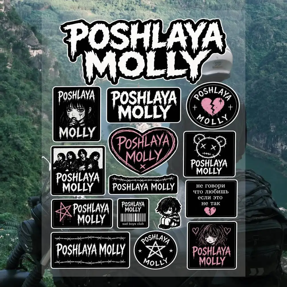 A-Po-shla-ya- Mo-lly Stickers Vinyl Waterproof Decal Sheet DIY Decor For Car Laptop Skateboard Helmet Collectible Stickers