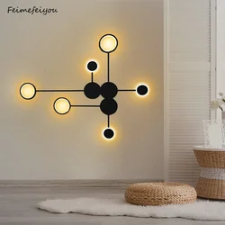 Moderno minimalista nórdico LED luzes de parede, sala, quarto, escada, decoração de casa, lâmpadas interiores, luminária