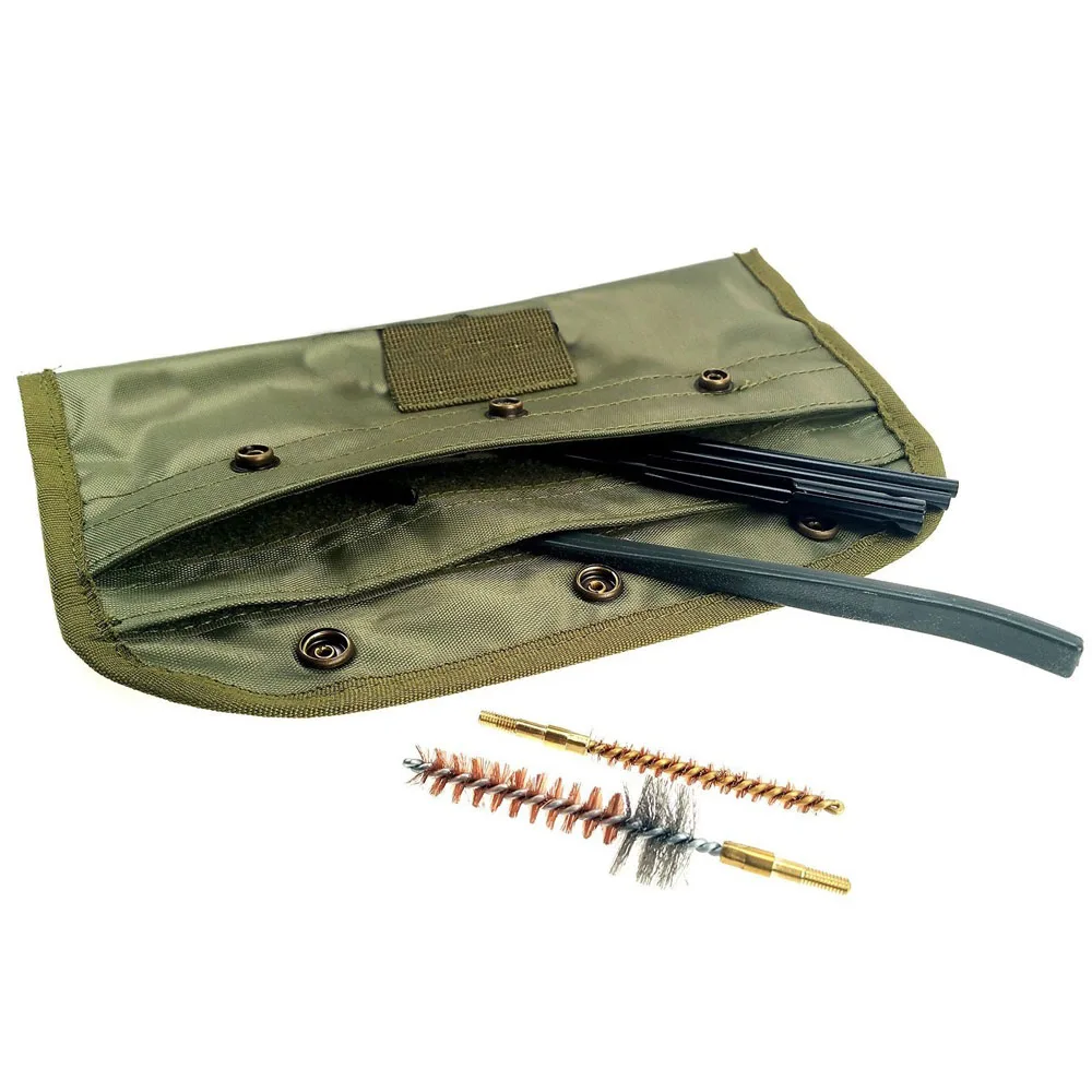 M16 and AR-15 Field Cleaning Kit for All M16 and AR-15 Variants/Mil-Spec Quality with Olive Green Bag Gun Cleaning Set