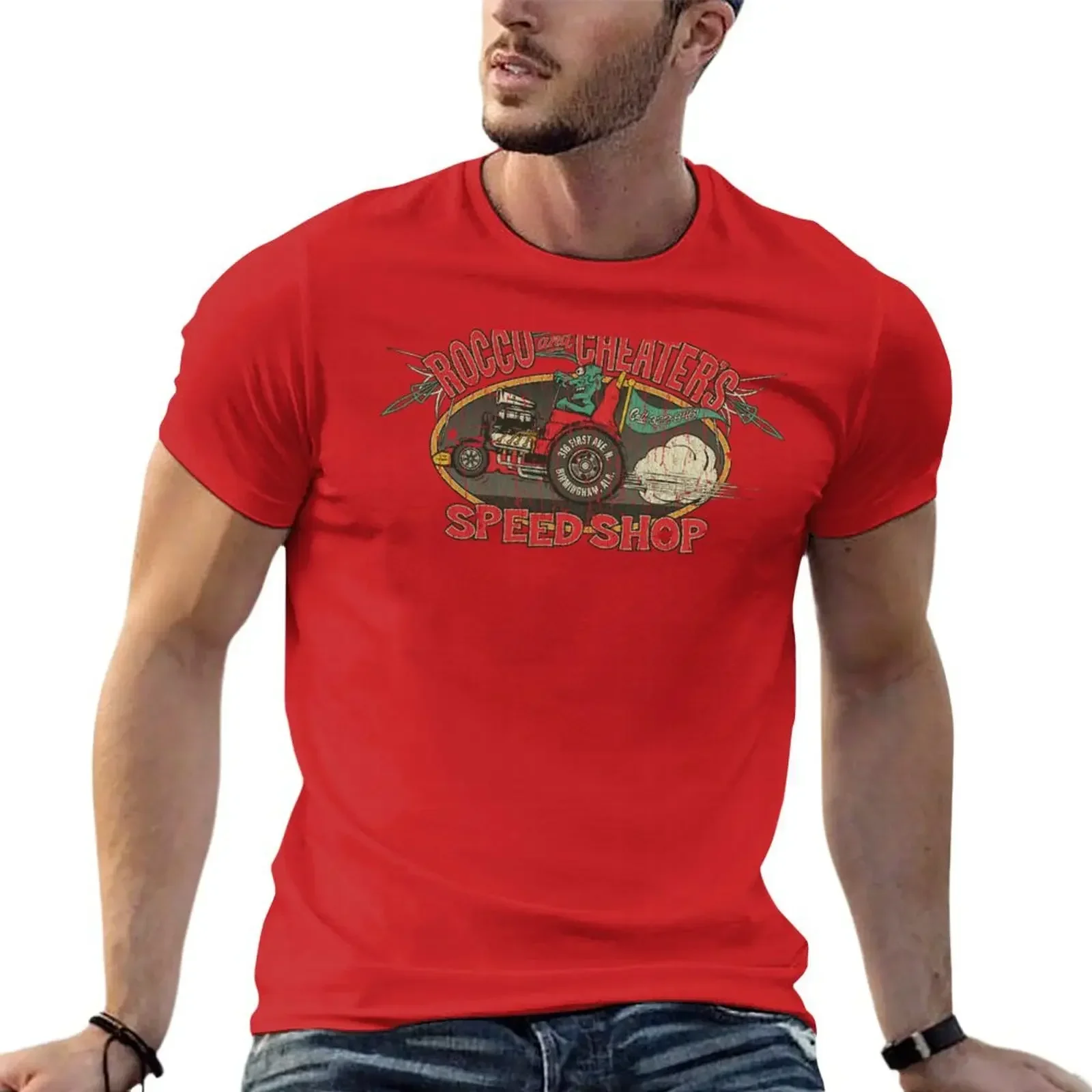 

Rocco & Cheater's Speed Shop 1944 T-Shirt customizeds sublime mens big and tall t shirts