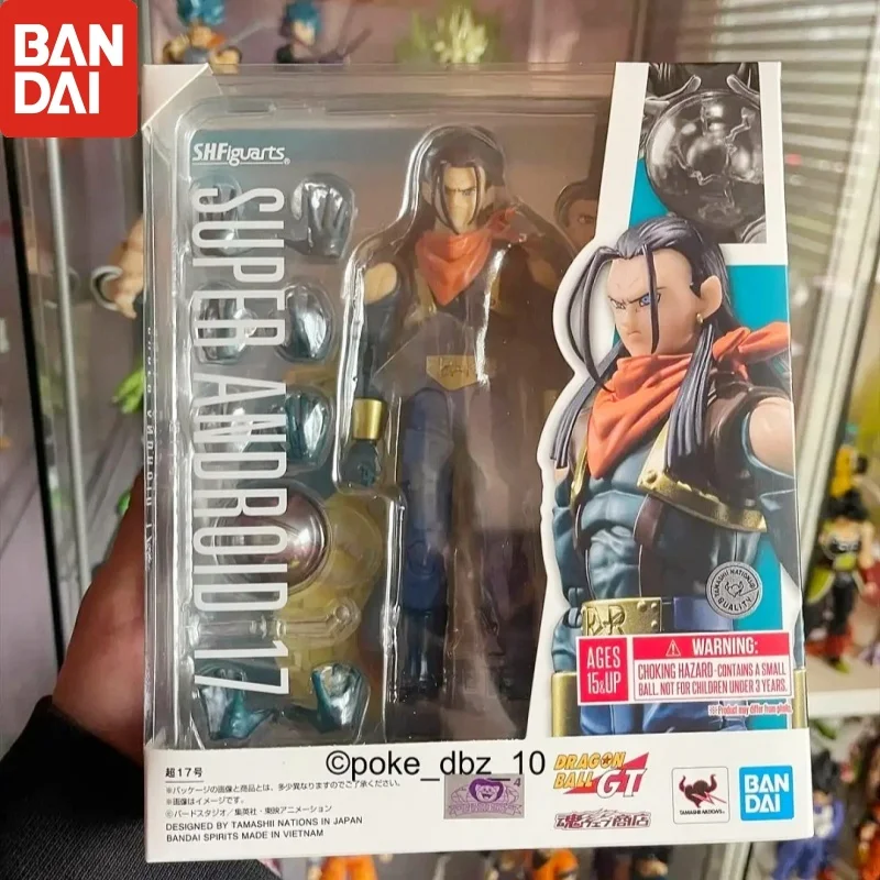 

Original Dragon Ball S.H.Figuarts Genuine Pvc Gt Super Android 17 Customization Toy Bandai Model Collection Action Figurine Gift