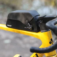Rhinowalk Bolsa de tubo superior para bicicleta con tapa magnética para accesorios de bicicleta de grava de carretera MTB, bolsa impermeable para bicicleta