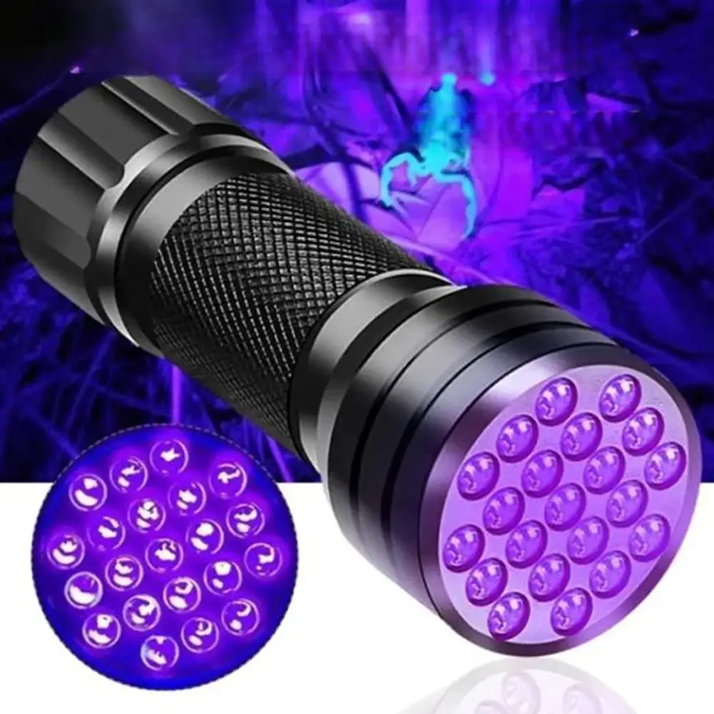 21LED الأشعة فوق البنفسجية ضوء 39nm مقاوم للماء الأشعة فوق البنفسجية مصباح يدوي الأشعة فوق البنفسجية البسيطة الأشعة فوق البنفسجية مصباح المحمولة الشعلة للأظافر ضوء أسود مصباح J4I6 #1