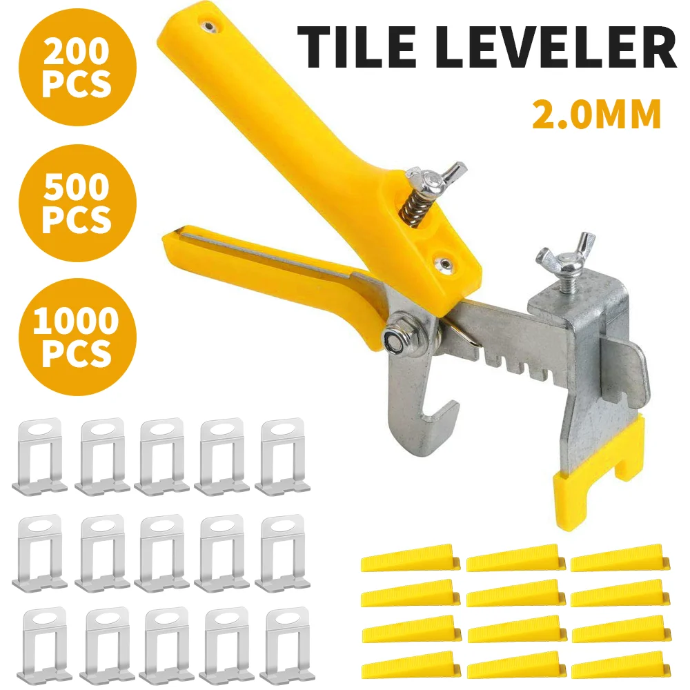 1000/500/200 stücke Keramik Fliesen Nivellierung System Verlegung Ebene Keile Ausrichtung Spacer Leveler Locator Spacer Bodenbelag Wand ebene