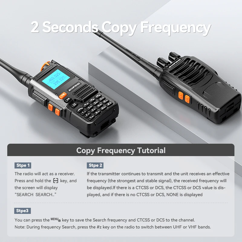 Baofeng UV-K61 Walkie Talkie Multi Band Wireless Copy Frequency AM FM NOAA 999CH Type-C High Power Long Rang Two Way Ham Radios