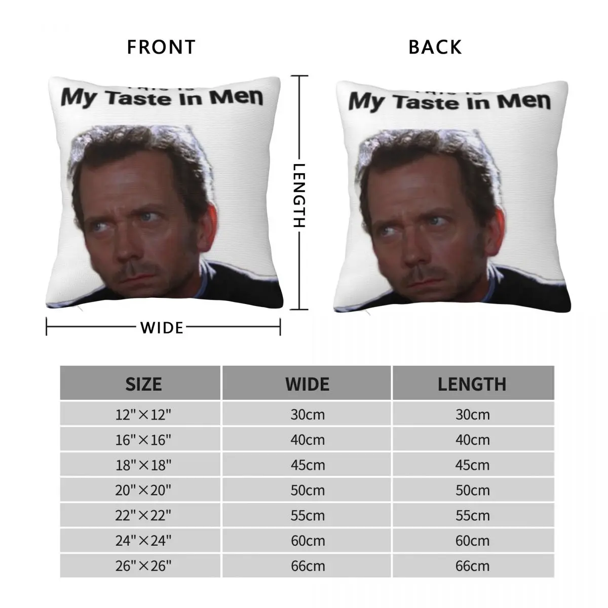Crush On Dr House Square Pillowcase Polyester Linen Velvet Creative Zip Decor Pillow Case Home Cushion Case 45x45