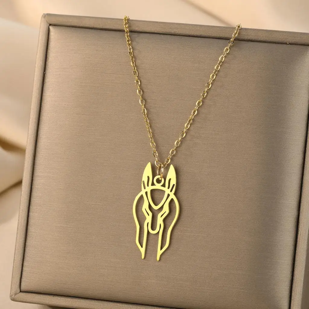 Kinitial The Guardian of the Tombs - Ancient Egypt Necklace - Lion Zodiac Valentine's Birthday Gift