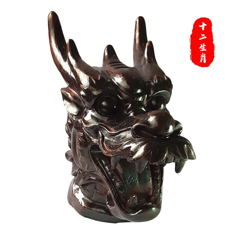 Complete Set of Yuanmingyuan Twelve Zodiac Ornaments Copper Dragon Head Wealth-Attracting Animal Sculptu