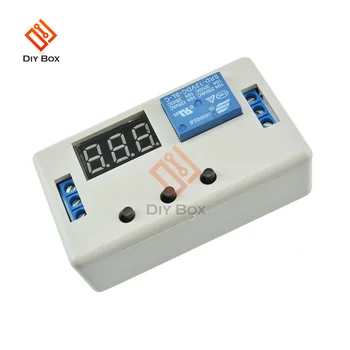 1 kanal 12V kontrol programlanabilir zamanlayıcı anahtarı tetik döngüsü modülü dijital LED ekran zaman geciktirme rölesi modülü kurulu ile kılıf