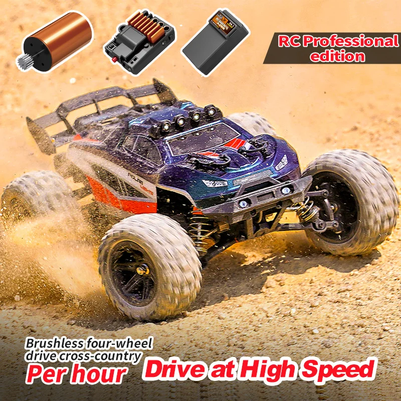 JJRC C8802PRO Brushless RC Car 1:14 Full Scale 2.4GHz 4WD IPX4 Waterproof Off-road HighSpeed 52KM/H Remote Control RC Truck Toys