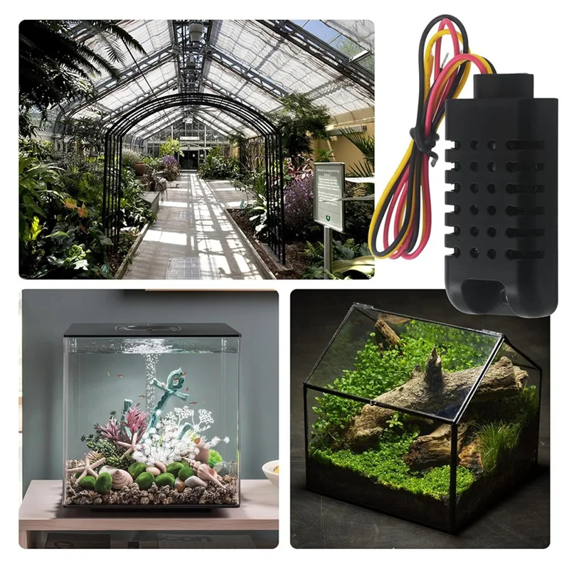 VEHO-DHT21/AM2301 Sensor capacitivo de temperatura e umidade digital, módulo sensor de umidade e temperatura DHT21 2 pacotes