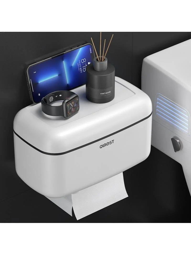 クリエイティブ防水ティッシュボックス浴室トイレットペーパーホルダー穴あけ不要トイレットペーパー収納ラック家庭用