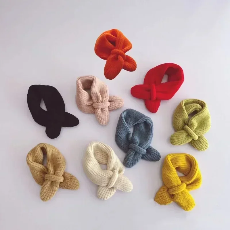 Nueva marca de bufanda para niños, bufandas cálidas para bebés, bufanda de invierno para niñas, bufandas para bebés con cuello de lana