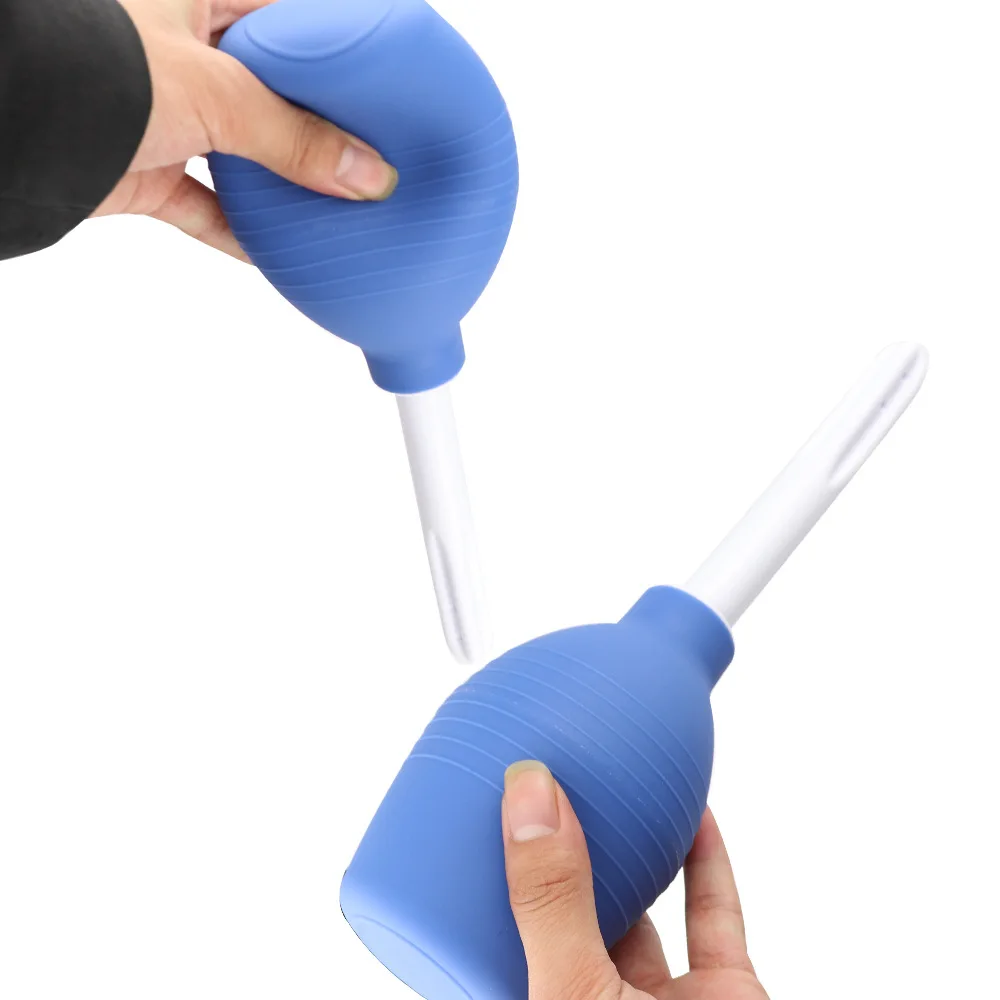 Einlauf Rektale Dusche Reinigung System Silikon Gel Blau Ball für Anal Anus Darm Einlauf Anal Reinigung Anal Plug Sex Spielzeug 18 + sexshop