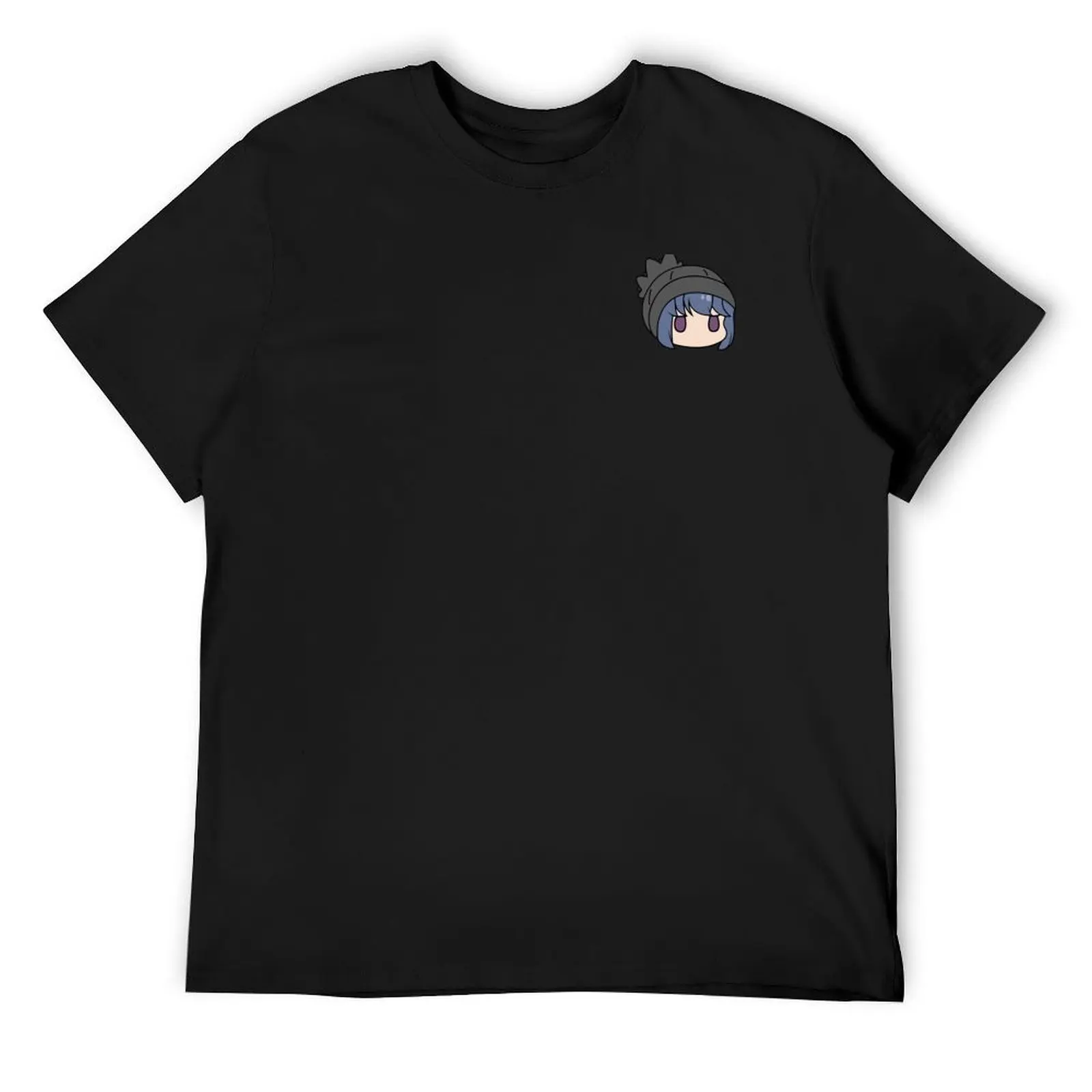 

Yuru Camp Rin Shima Chibi T-Shirt funny shirt cotton funny costumes aesthetic clothes mens graphic t-shirts funny