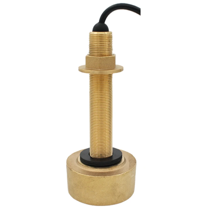 

Marine High quality 600W copper transducer (3pin) Frequency high Finder ultrasonic thru hull transducer NMM40-50/200KHz