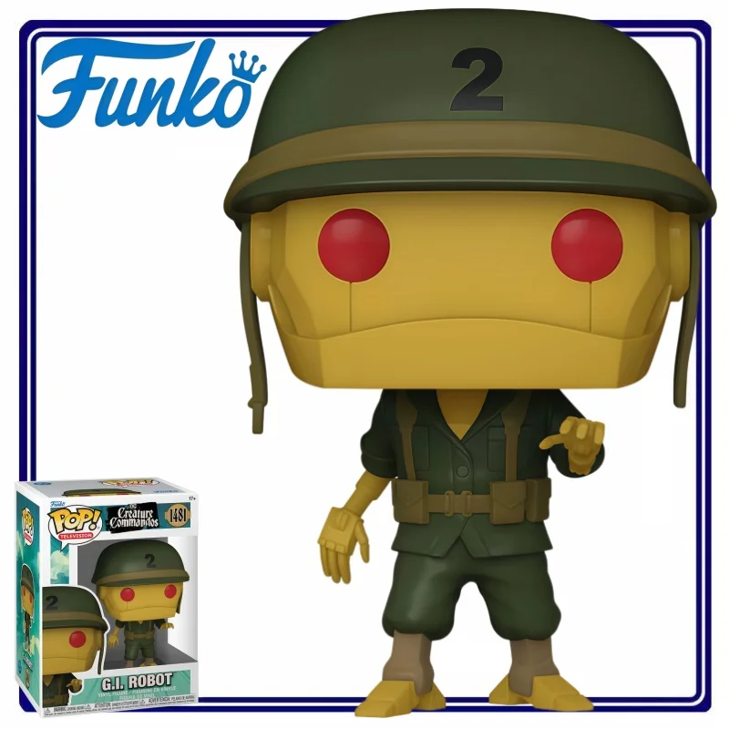 

Funko Pop DC Creature Commandos G.I. Robot Vinyl Figure Collectible Desktop Ornament Gift for Comic Fans Home Office Decoration
