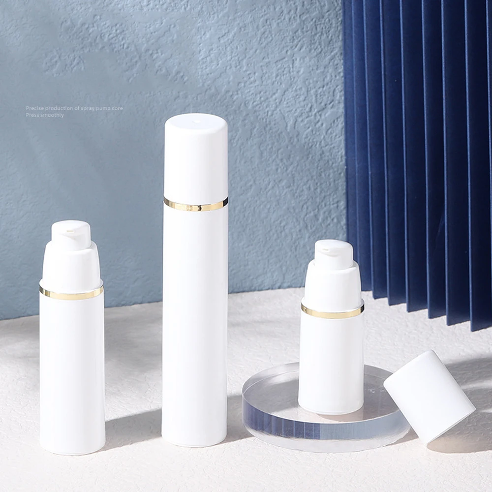 15/30/50ml White Empty Airless Bottles Pump Head Plastic Cosmetic Container Tube Travel Bottles Vacuum Packaging Lotion JJ3880