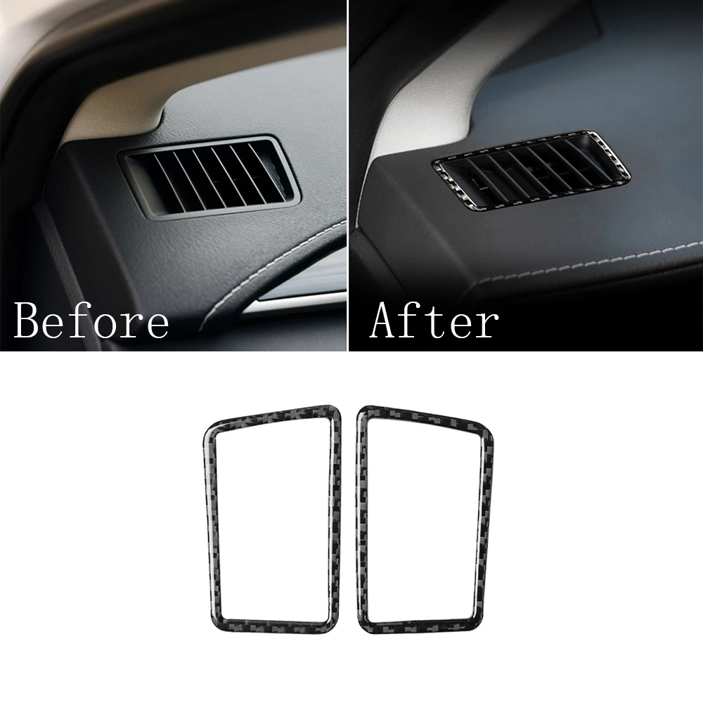 Instrument Air Outlet Vent Decoration Cover Sticker for Lexus NX 200 200t 300h 2014-2021 Carbon Fiber Car Interior Accessories